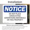 Signmission Do Not Place Unsolicited Advertising Materials, 5 in W x Rectangle, Vinyl Decal OS-2PACK-NS-D-35-L-11336 - alternate 4